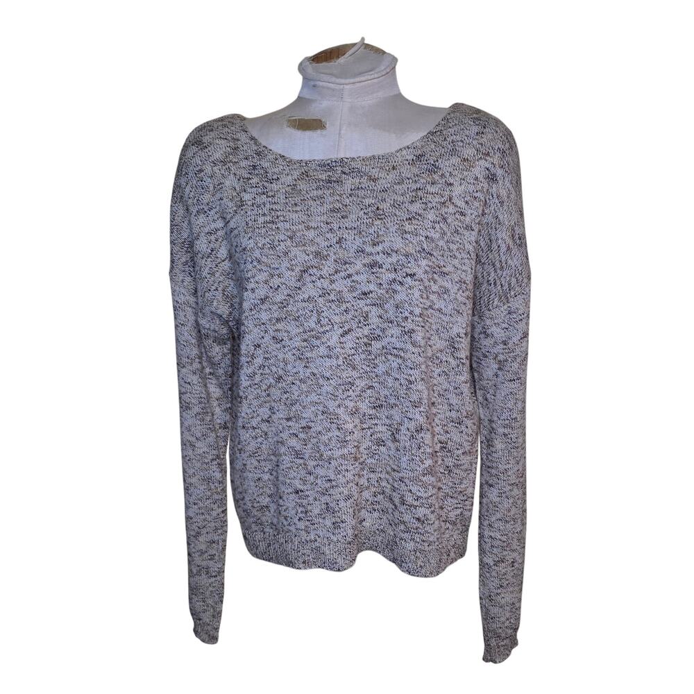 The Limited Womens Sweater Size M‎ Brown Beige Gold Zippered Back